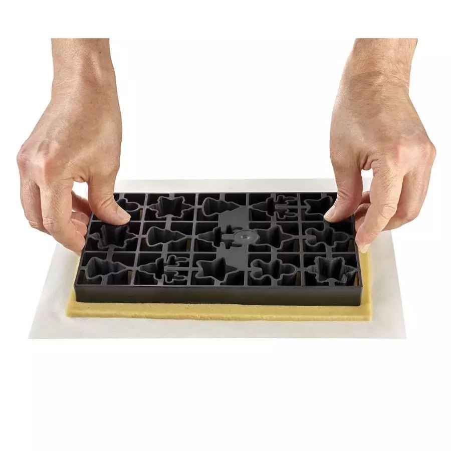 Kit “Voilà Cookie – Winter Holiday” : sachets + moule biscuits 240×150 mm (H 20 mm)