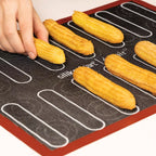 Tapis de cuisson éclairs /choux/macarons 300x400 mm