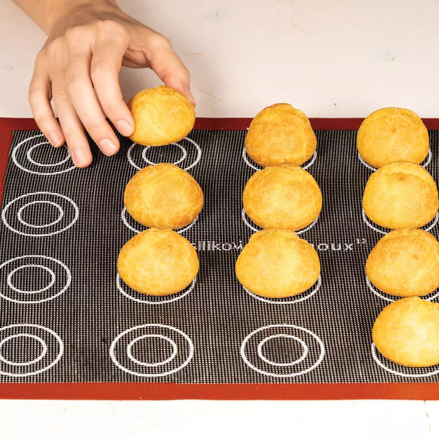 Tapis de cuisson éclairs /choux/macarons 300x400 mm