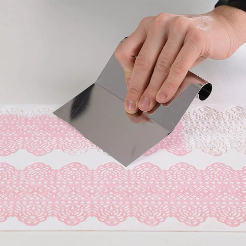 Coupe-pâte en inox 120 x 120 mm - Racloir - (Silikomart)