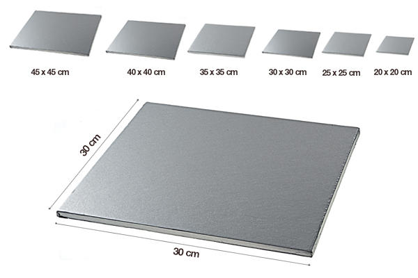 Support gâteau carré 30x30 cm