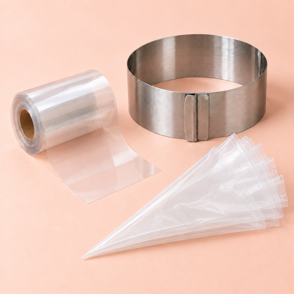 Kit Entremets nets – Cercle, rhodoïd & poches