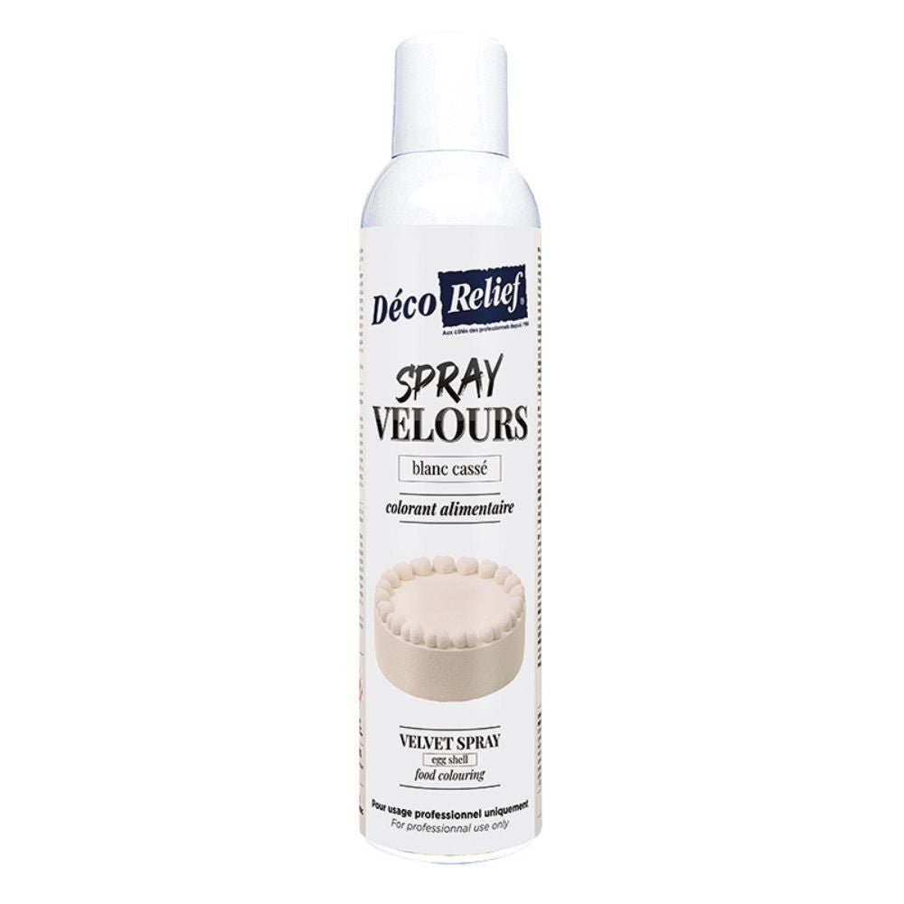 Spray velours alimentaire 300 ml – blanc cassé – EMPATISSO