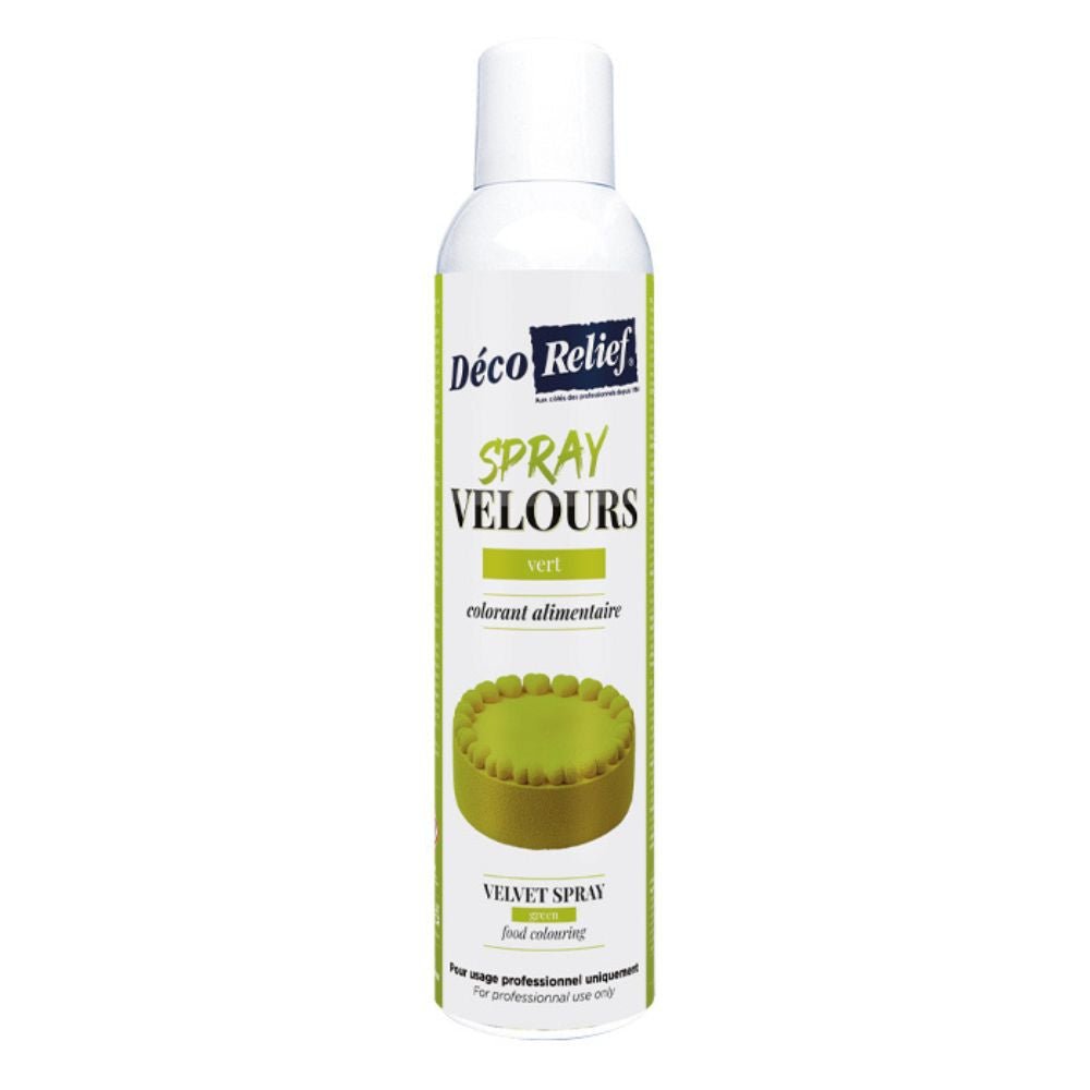 Spray velours alimentaire 300 ml – vert – EMPATISSO