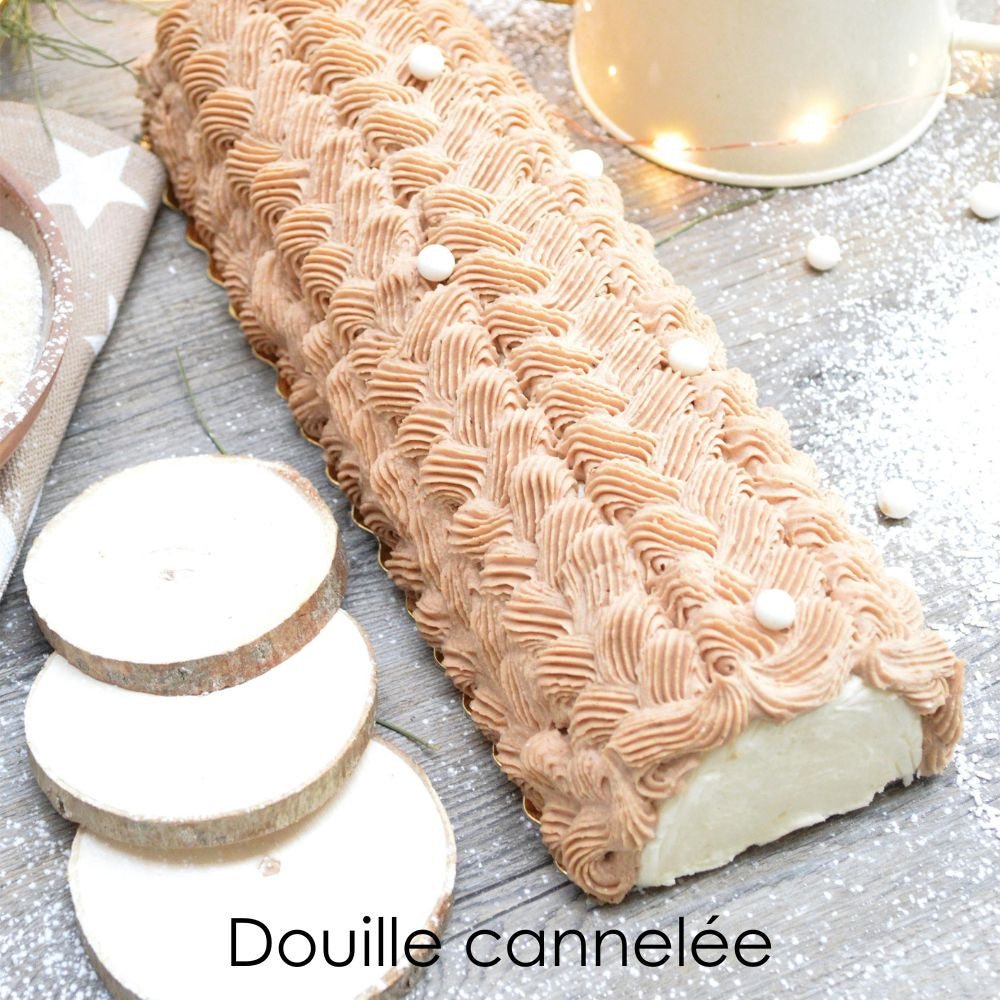 Trio de douilles pour décor de bûche – Inox